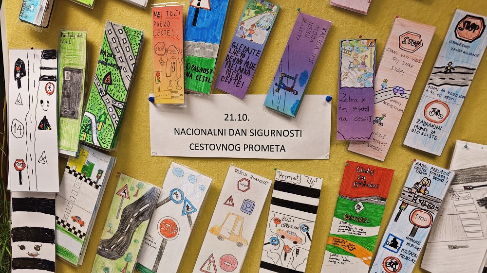 Učenici izrađivali straničnike povodom Nacionalnog dana sigurnosti cestovnog prometa
