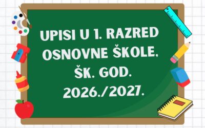 Upisi u 1. razred osnovne škole